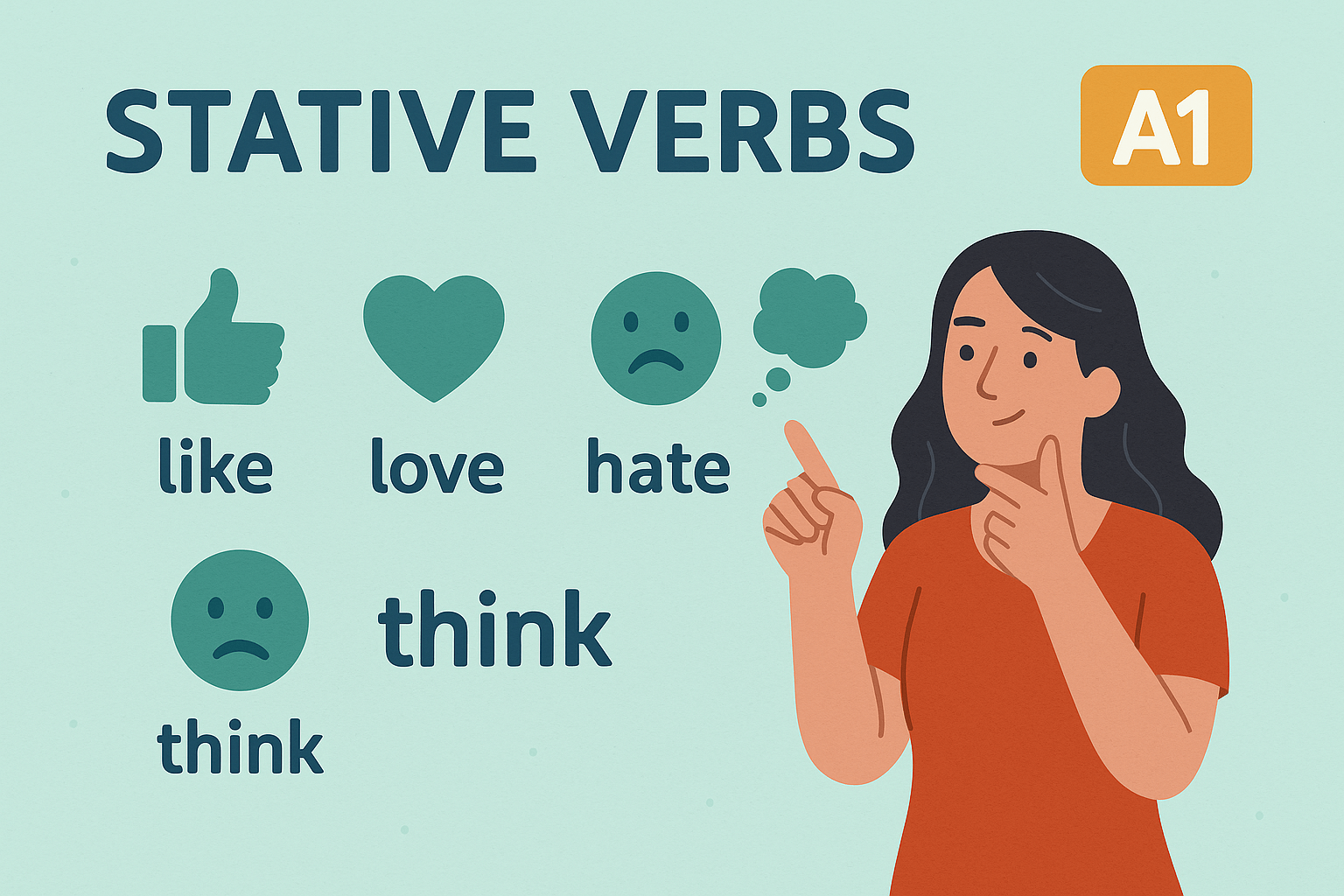 Урок 21. Глаголы состояния (like, love, hate, think)