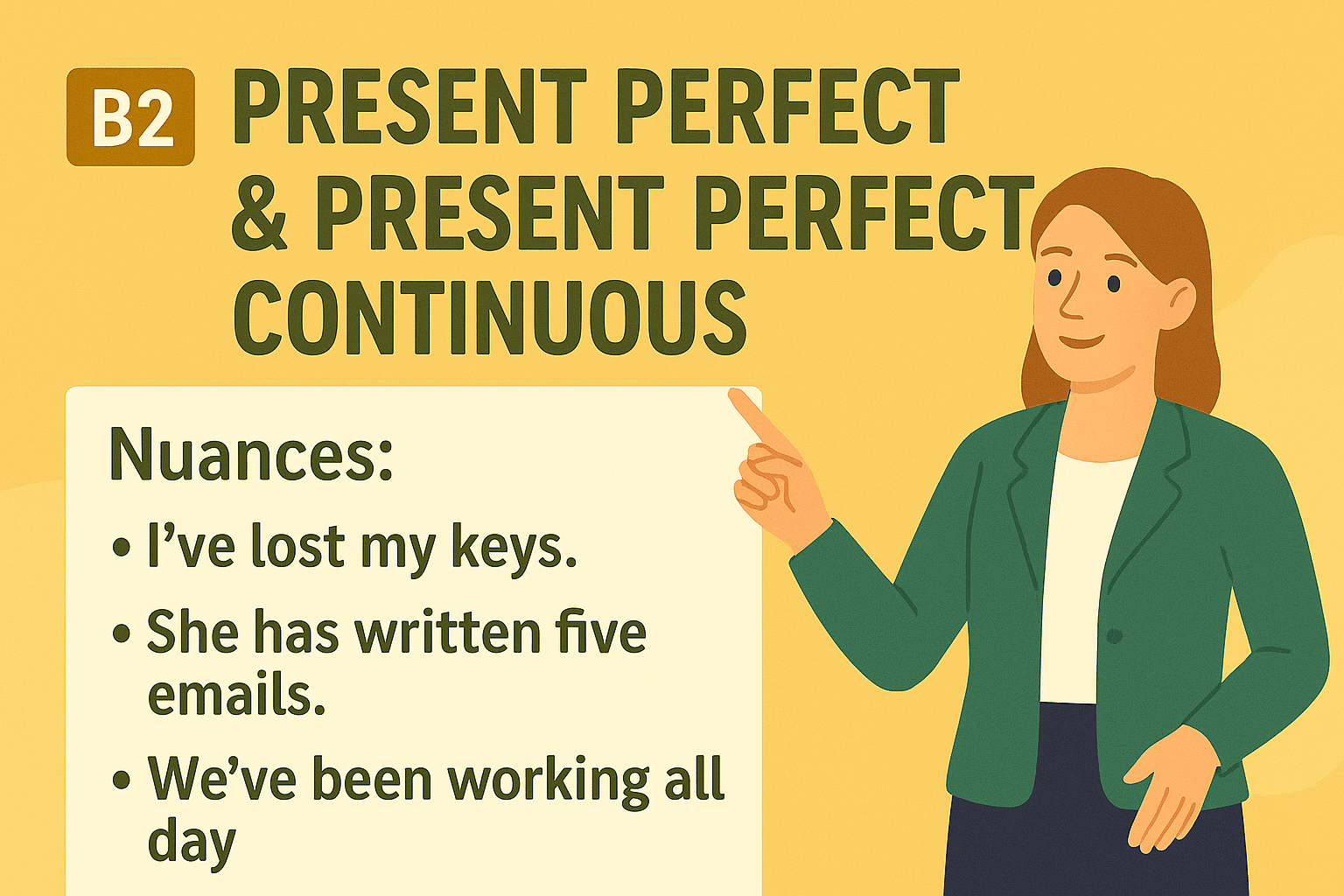 Урок 3 (B2): Тонкости использования Present Perfect и Present Perfect Continuous